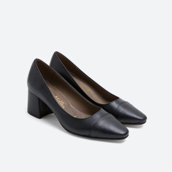 Дамски елегантни обувки от естествена кожа черни 6172 H-49438 Patricia Miller
