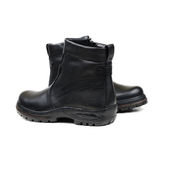 Мъжки ежедневни боти от естествена кожа черни 5102