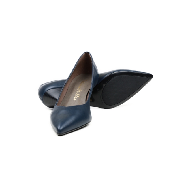 Дамски елегантни обувки от естествена кожа тъмно сини 5136 H-2027 Patricia Miller