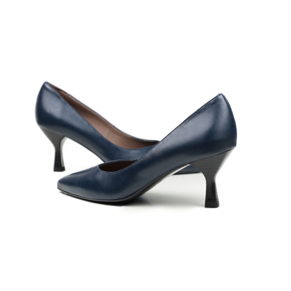 Дамски елегантни обувки от естествена кожа тъмно сини 5136 H-2027 Patricia Miller