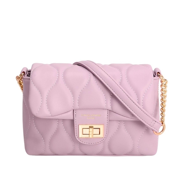 Дамска чанта през рамо лилава CM6700F David Jones