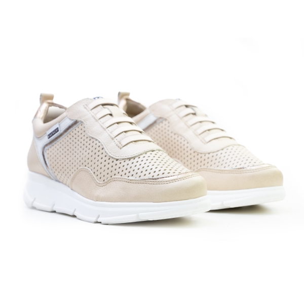 Дамски спортни обувки на платформа от естествена кожа 38600 Baerchi