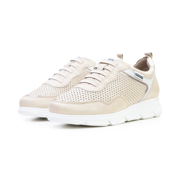 Дамски спортни обувки на платформа от естествена кожа 38600 Baerchi