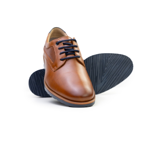 Мъжки елегантни обувки от естествена кожа таба 5450 Baerchi