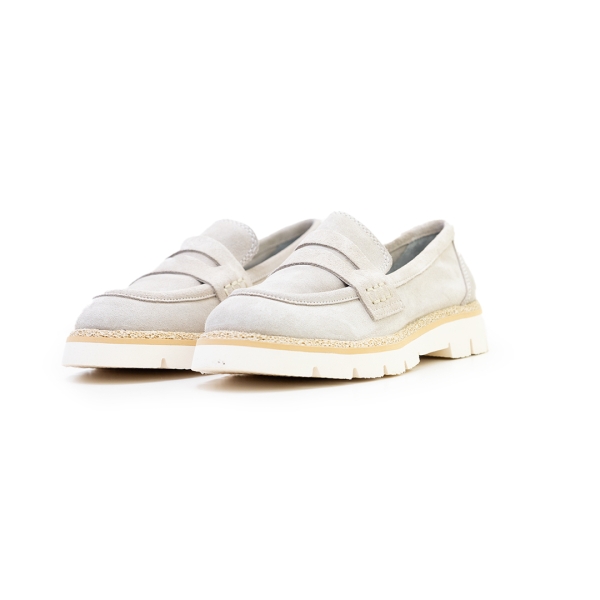 Дамски мокасини от естествен велур бежови 152-352 Angelina Ricci