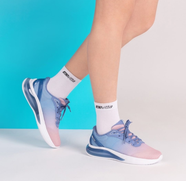 Дамски маратонки в тъмно синьо и розово 4816-219-27383 Activitta