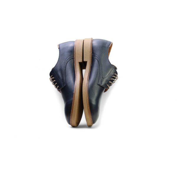 Мъжки ежедневни обувки от естествена кожа тъмно сини 242020 Valente Marchesi