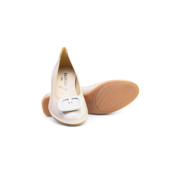 Дамски елегантни обувки от естествен лак бежови 30123 Baerchi