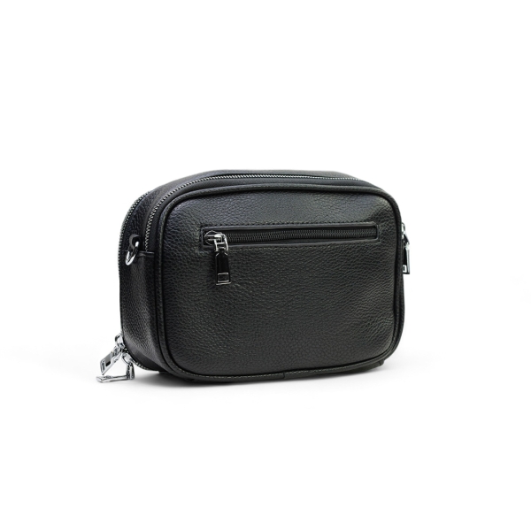 Дамска чанта през рамо черна 28588