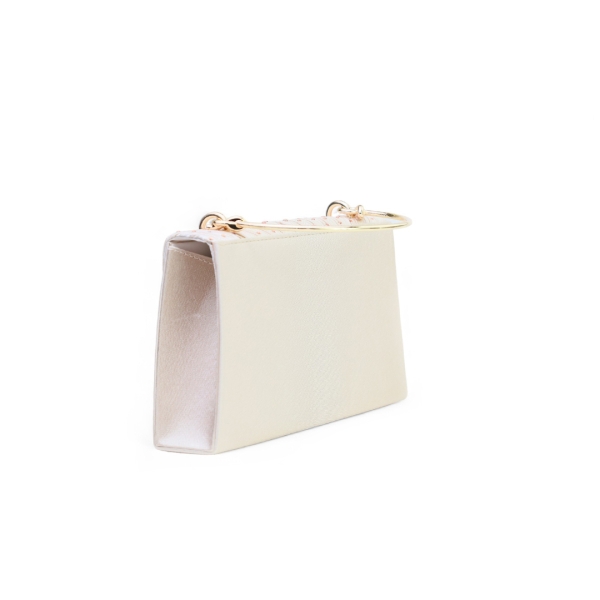 Дамска елегантна чанта шампанско N720030