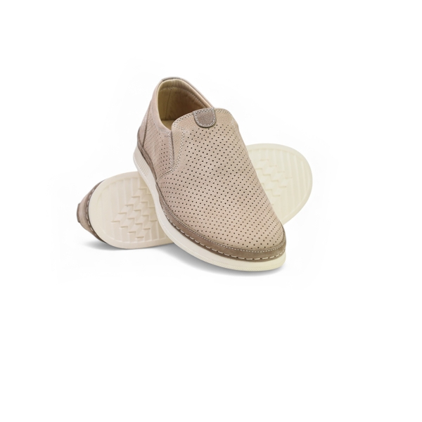 Мъжки ежедневни обувки от естествен набук бежови 203-03-01