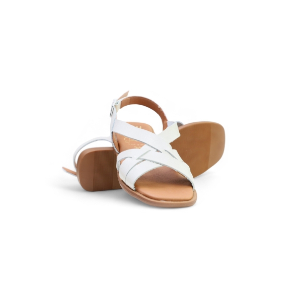 Дамски ежедневни сандали от естествена кожа в бежово 5330 Oh My Sandals