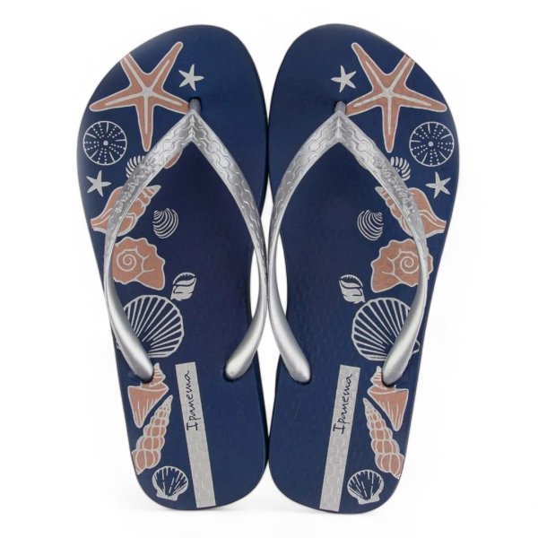 Дамски джапанки в синьо и сребро 83539/AR966 Ipanema