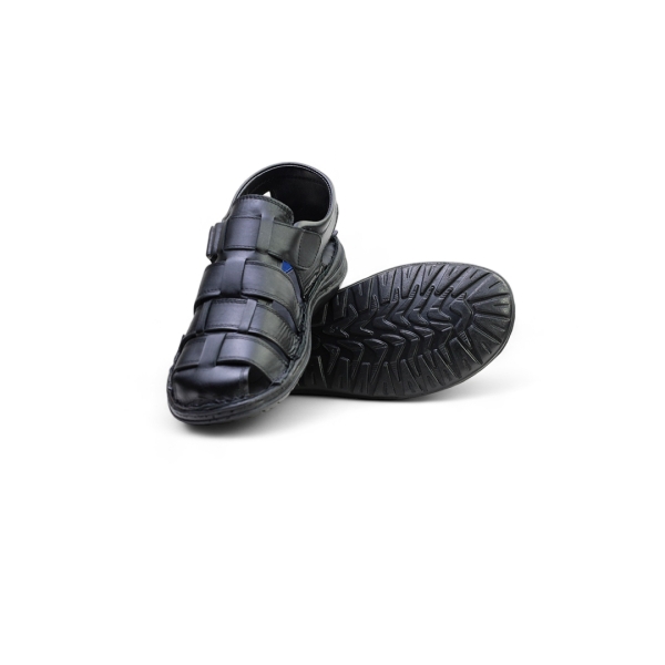 Мъжки ежедневни сандали от естествена кожа черни 180