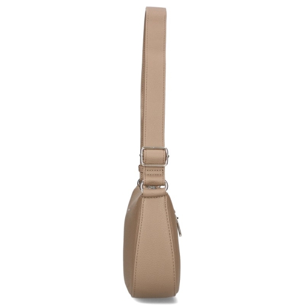 Дамска чанта през рамо тъмно бежова CM6708B David Jones