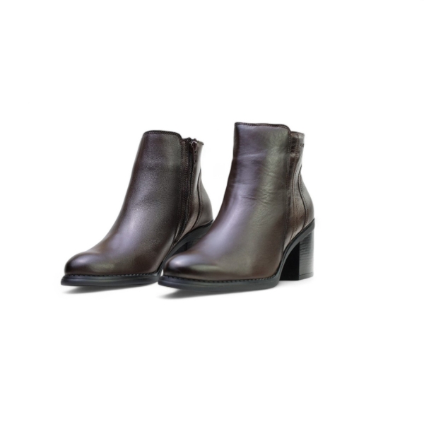 Дамски елегантни боти от естествена кожа кафяви 40183 Baerchi