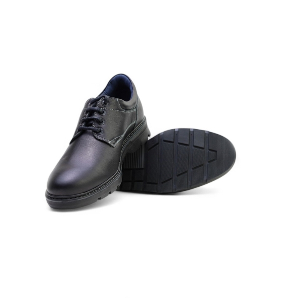 Мъжки ежедневни обувки от естествена кожа черни 2081 Baerchi