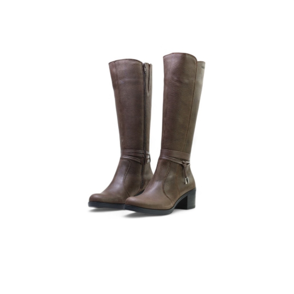 Дамски ежедневни ботуши от естествена кожа кафяви 40167 Baerchi