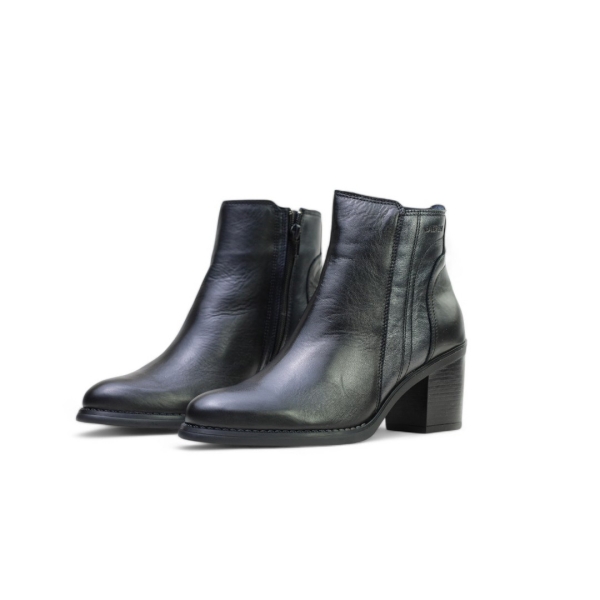 Дамски елегантни боти от естествена кожа черни 40183 Baerchi