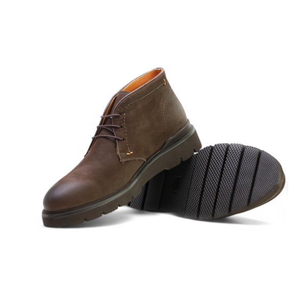Мъжки ежедневни боти от естествен набук кафяви 6820