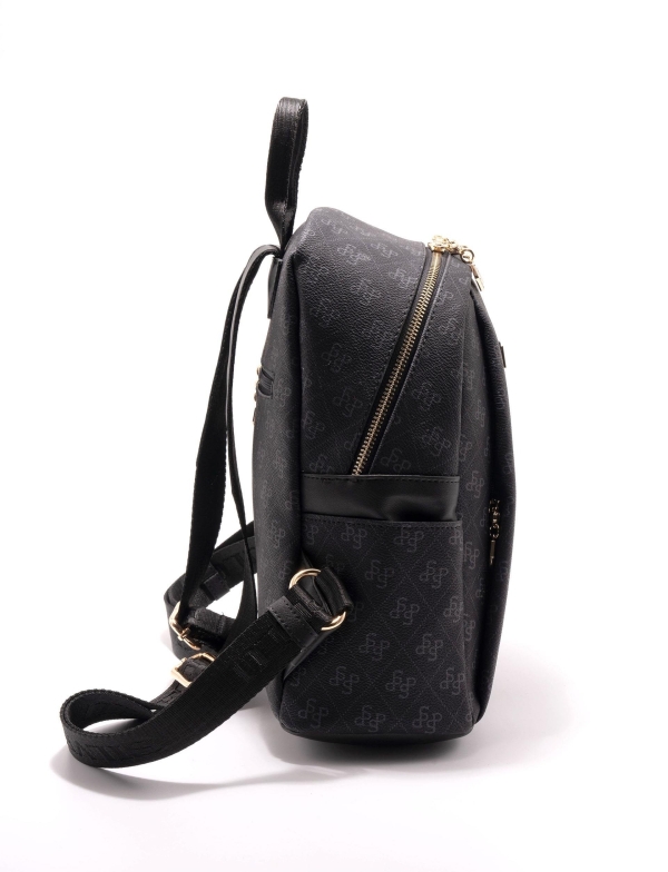 Дамска раница черна 926 M178 SP Print Silver&Polo