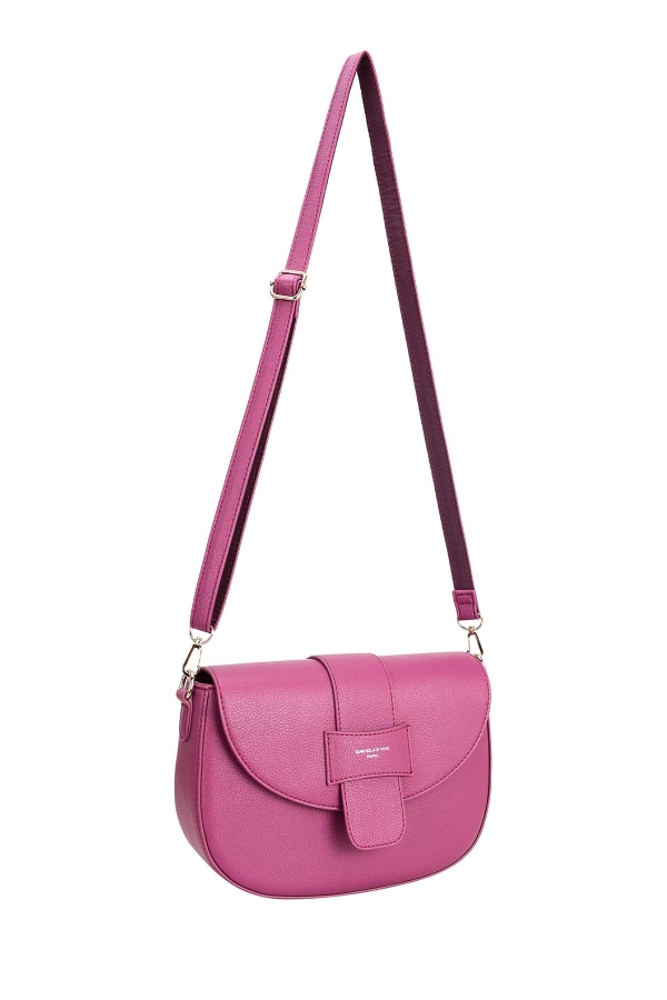 Дамска чанта през рамо лилава CM6808 David Jones