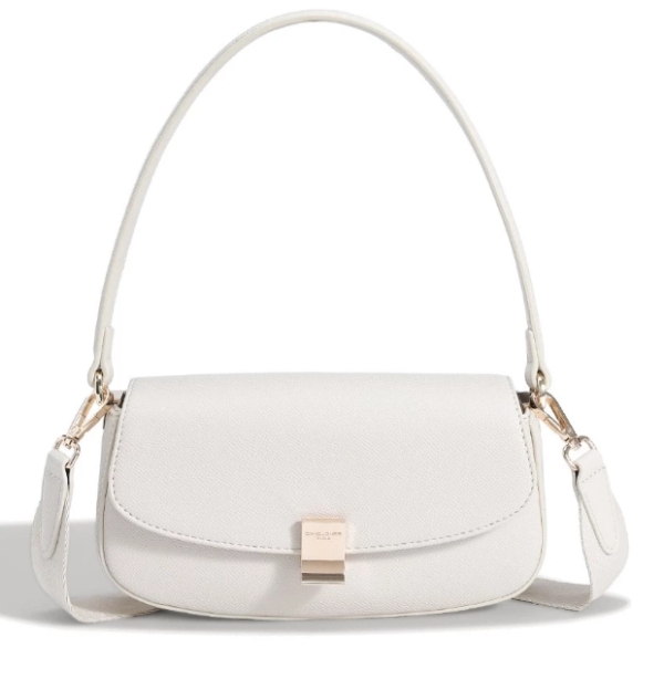 Дамска елегантна чанта св. бежова CM7370A David Jones