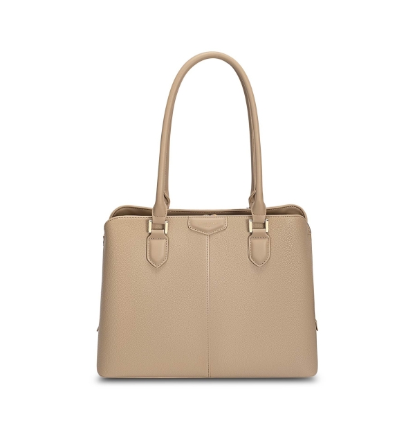 Дамска елегантна чанта тауп CM7466 David Jones