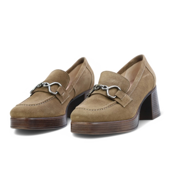 Дамски ежедневни обувки от естествен набук тауп 6409 H-49350 Patricia Miller