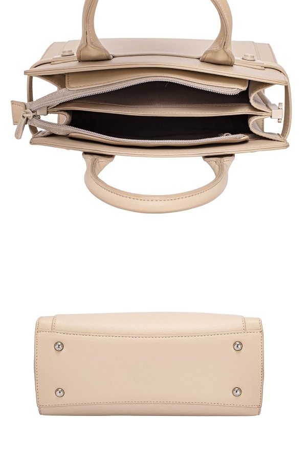 Дамска елегантна чанта капучино CM7544 David Jones