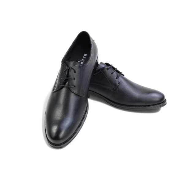 Мъжки елегантни обувки от естествена кожа черни 2751 Baerchi