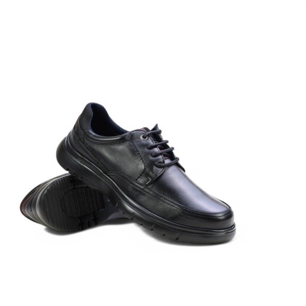 Мъжки ежедневни обувки от естествена кожа черни 5051 Baerchi