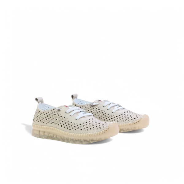 Дамски ежедневни обувки от естествена кожа бежови 141111