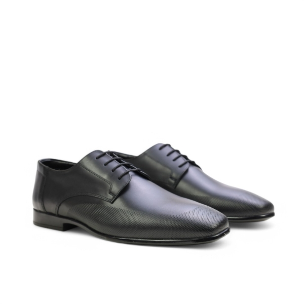 Мъжки елегантни обувки от естествена кожа черни 4040