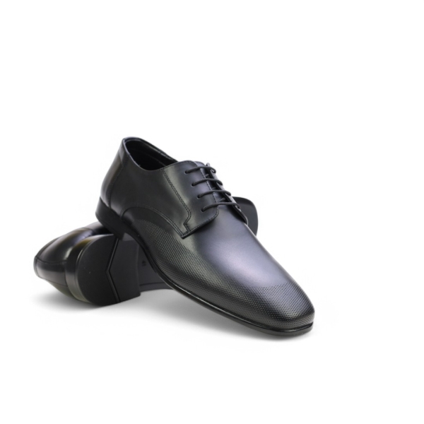 Мъжки елегантни обувки от естествена кожа черни 4040