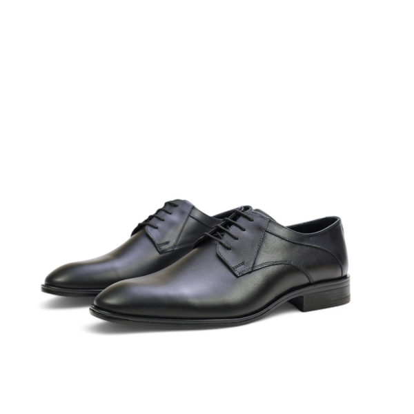 Мъжки елегантни обувки от естествена кожа черни 81