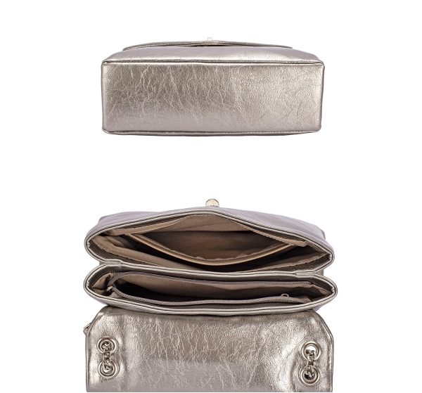 Дамска ежедневна чанта в злато CM7599 David Jones