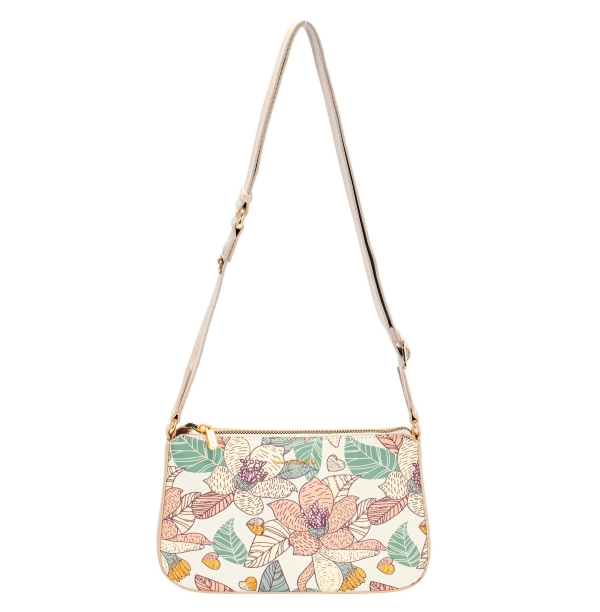 Дамска чанта през рамо шарена CM7589 David Jones