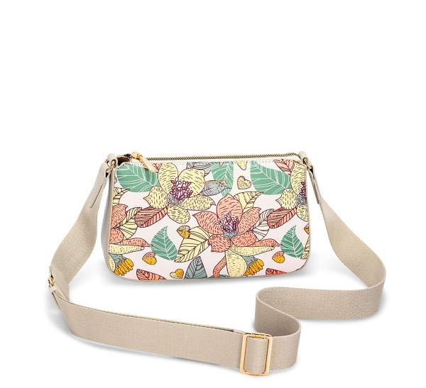 Дамска чанта през рамо шарена CM7589 David Jones