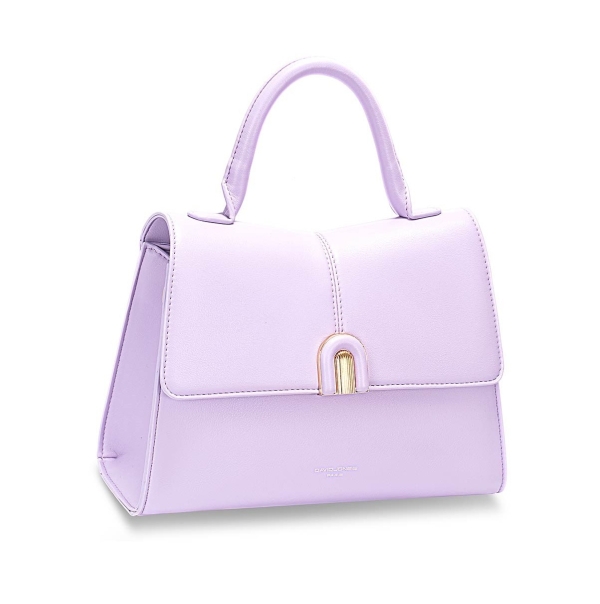 Дамска елегантна чанта лилава CM7442 David Jones