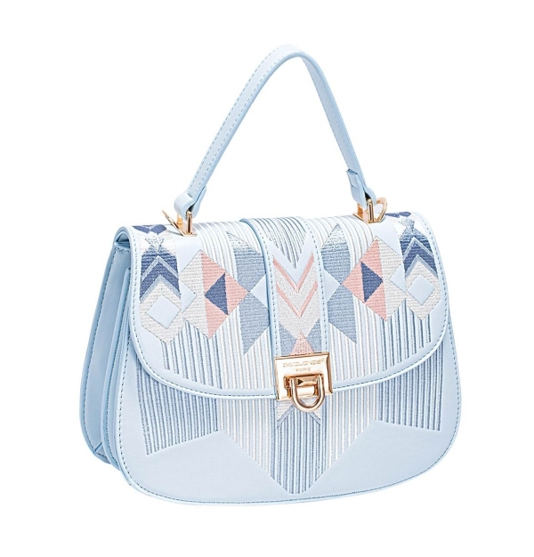 Дамска елегантна чанта светло синя CM7443 David Jones