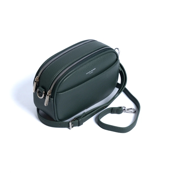 Дамска чанта през рамо тъмно зелена CM6920A David Jones