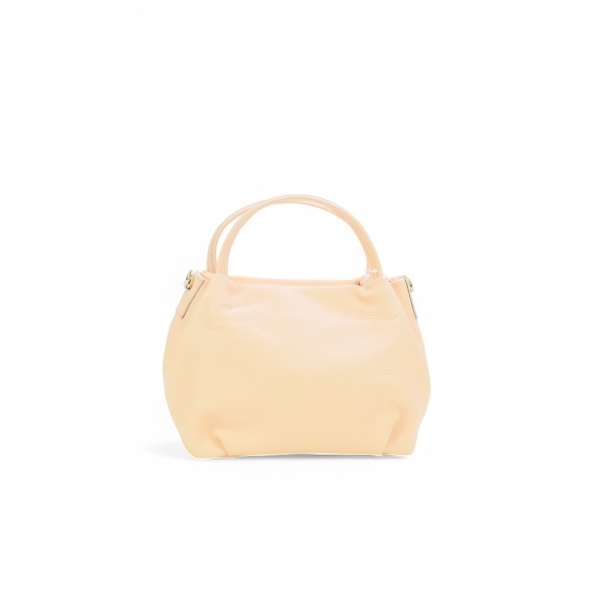 Дамска ежедневна чанта от естествена кожа пудра 23165-1