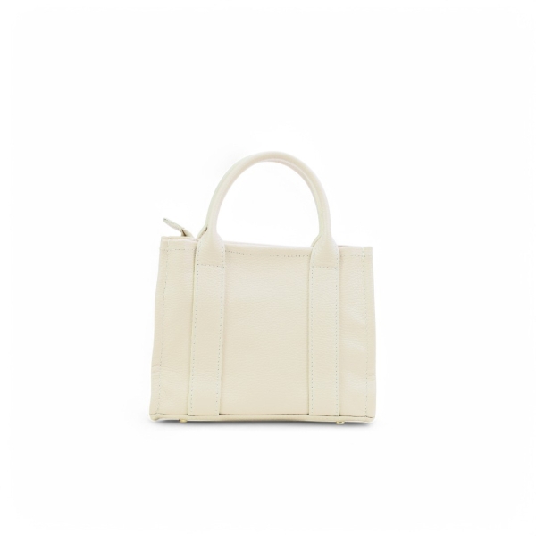 Дамска ежедневна чанта от естествена кожа бежова 251418-1