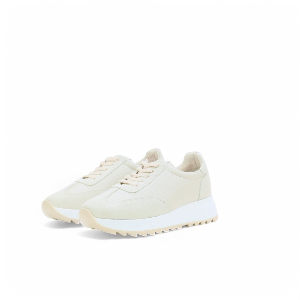 Дамски спортни обувки от естествена кожа бежови 326