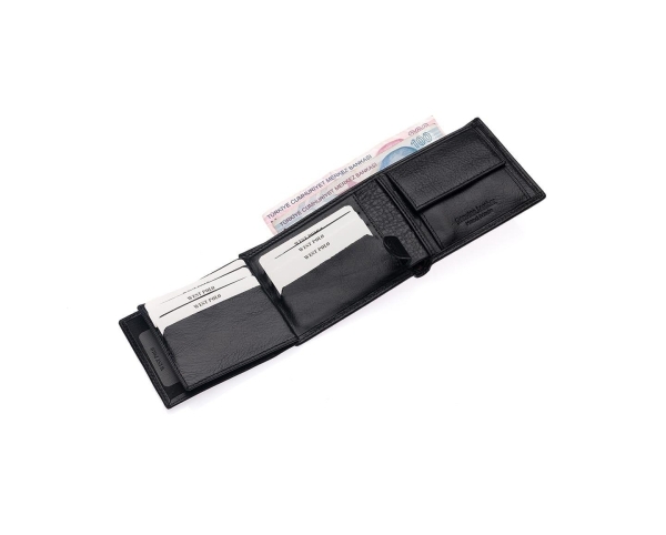 Мъжки кожен портфейл черен 61