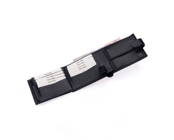 Мъжки кожен портфейл тъмно син 61P