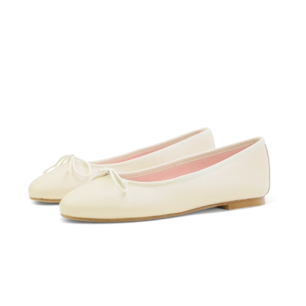 Дамски балерини от естествена кожа бежови ЕММА