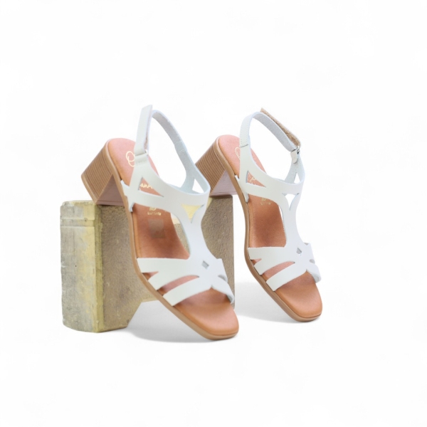 Дамски ежедневни сандали от естествена кожа бежови 5615 Oh My Sandals