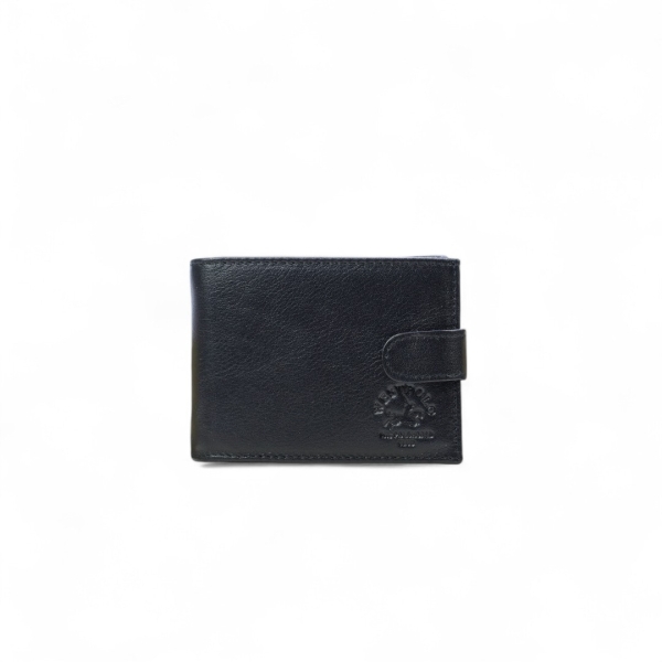 Мъжки кожен портфейл черен 66P